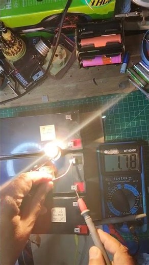 Load testing baterai ups pakai lampu sepedamotor #ups #baterai #biasteknik