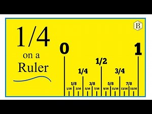 How to Find 1/4 on a Ruler or Tape Measure