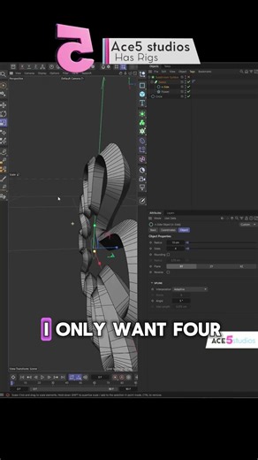 [C4D] use N-gons to sweep for more control of your mesh!