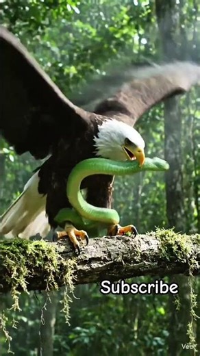 1 subscribe please 🥺 eagle fighting with snake King cobra fighting #trendingnow #wildlifephotography