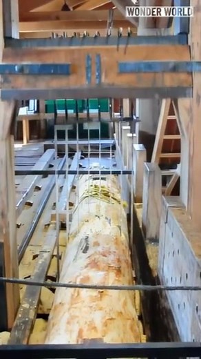 Wind Powered Sawmill Built in 1680 Still Working