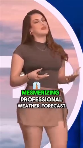 Norma Garcia presenting a very crisp, mesmerizing, professional weather forecast while wearing a grey miniskirt! Watch the uncensored footage in the comments ⬇️ | SCP Viral 256
