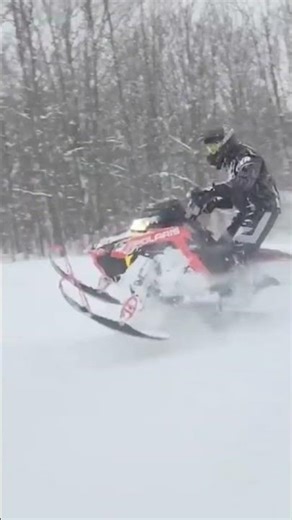Snowmobiling in powder #polaris #snowmobile #skidoo #winter #mbrp #snowmobiling #fxr #turbo