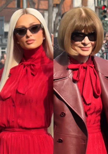 Twinning with Anna Wintour at Milan Fashion Week