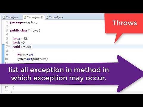 73. Throws and finally keyword in java