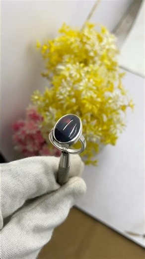 Opal Men Ring 💎 Silver Setting | Fire & Color Play #ring #jewelry #preciousgems #designergemjewels