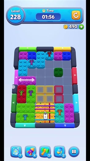 Colour Block Jam level 228 #colourblockjam #mobilegame #solution #gaming