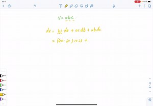 SOLVED:The dimensions of a closed rectangular box are measured as 30 in., 40 in., and 60 in., with a maximum error of 0.2 in. in each measurement. Use differentials to estimate the maximum error in calculating the volume of the box.