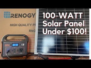 Renogy 100W Solar Panel Test with Jackery Explorer 240 Battery Bank | Budget Stealth Camper SUV