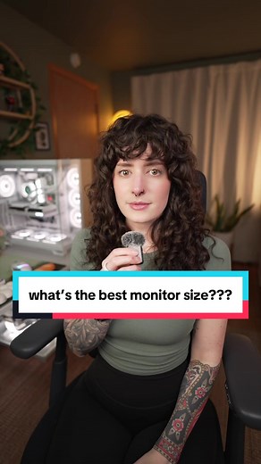 What size gaming monitor you should get #pcbuild #Tech #techgirl #tiktoklearningcampaign #gamingmonitor