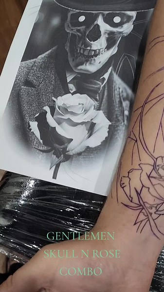 Gentlemen Skull Tattoo Art in Melbourne