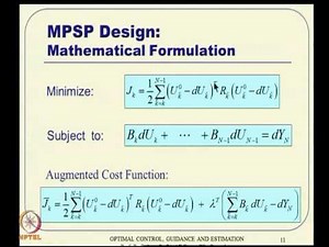 Mod-11 Lec-23 Model Predictive Static Programming (MPSP) and Optimal Guidance of Aerospace Vehicles