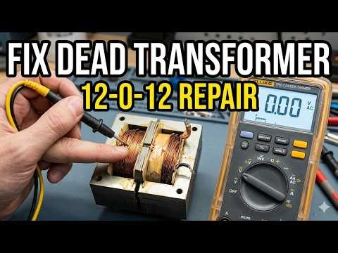 12 0 12 Transformer Repairing Guide: How to Fix Primary Winding & Output Issues
