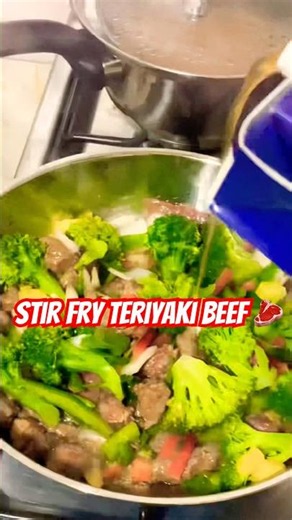 Stir Fry Teriyaki Beef 🥩 Easy Recipe 😋 #cooking #food #mukbang #eating