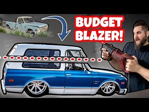 TURNING A RUSTY LONG BED C10 TRUCK INTO THE BADDEST BUDGET BLAZER CONVERSION EVER! HOT RAT ROD!