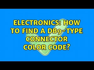 Electronics: How to find a DB9-type connector color code?
