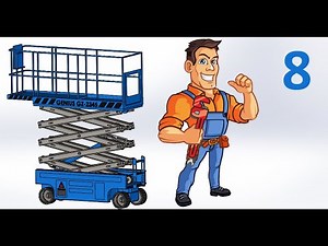 Scissor Lift's Cylinder Head Design (part8/13) | Solidworks Tutorial | Solidworks Project