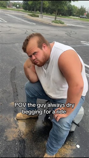 POV the guy always dry begging for a ride skit