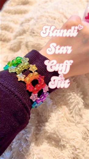 Rainbow kandi star cuff tutorial 🏳️‍🌈⭐️