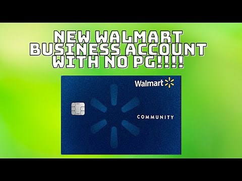 Walmart Community Card Business Account With No PG