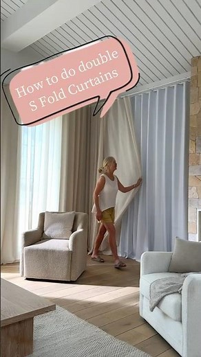 Double S-Fold Curtains Made Easy…