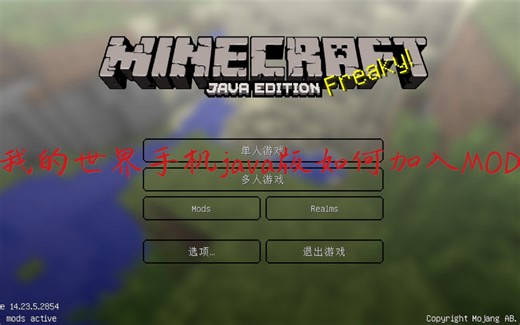 我的世界java手机版如何导入mod