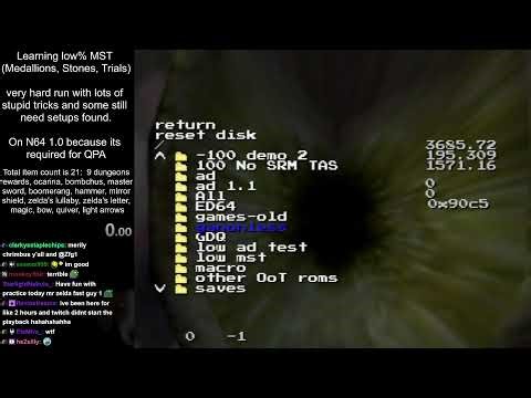 Ocarina of Time Low% MST learning/testing