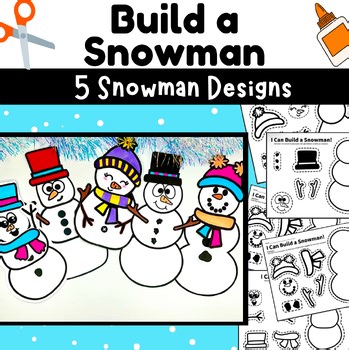 Build a Snowman Craft Templates | No-Prep Winter Classroom Activity