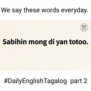 118K views · 7.3K reactions | Daily English-Tagalog Expressions part 2 | English-Tagalog Translation | Facebook