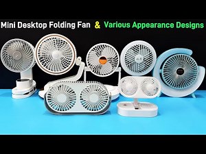 Mini Desktop Folding Fan - Various Appearance Design Cool summer | Unboxing And Review