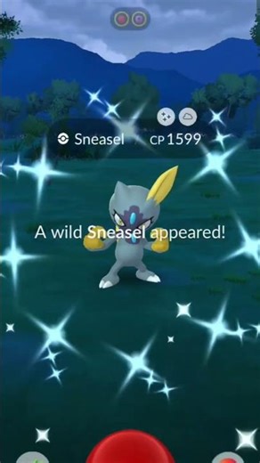Shiny Sneasel 🎇#pokemongo #shinypokemon #shundopokemon #