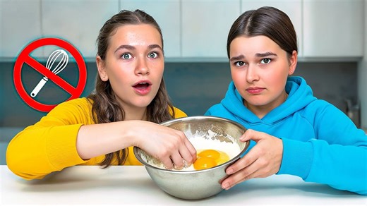 No tools, just fingers! Baking disaster