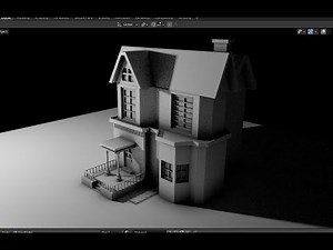 House modeling - Slow Video Tutorial - Grid Modeler (blender addon)