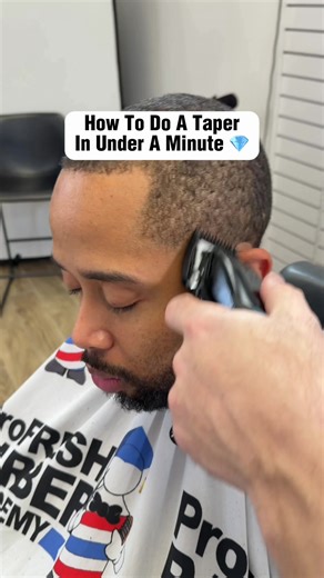 Here is a quick temp fade. Simple steps process. Hope it helps. #barberschool #atlanta #profreshbarberacademy #barbers