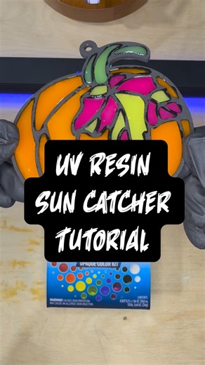 When your resin project literally catches the light 😎 This UV Resin sun catcher was made with TotalBoat UV Resin — no mixing, no mess, just instant shine! #uvresin #uvresincraft #suncatcher #uvresinart | TotalBoat