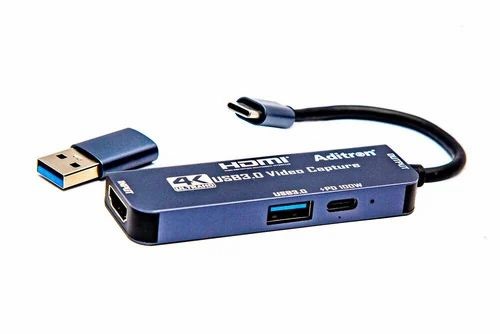 Hdmi To Usb 3.0 C/a Video Capture Card With Usb & Pd Port