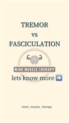 Dr. Mahek (PT) on Instagram: "Tremors vs Fasciculations: what’s the difference? 🤔 Tremors: rhythmic shaking, often related to neurological conditions like Parkinson’s or essential tremor Fasciculations: tiny muscle twitches, often benign but sometimes a sign of something more like ALS or MS Which one have you experienced? 🤔 Share with us! ⬇️ Swipe through our reel to learn more and get a glimpse of what our neuro patients go through! 💪 #TremorVsFasciculation #NeuroPhysiotherapy #MovementDisor