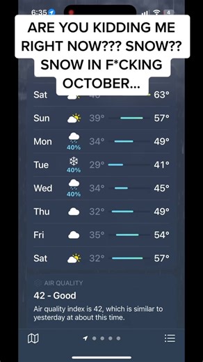 Unexpected Snow Storm in October - Severe Weather Outlook