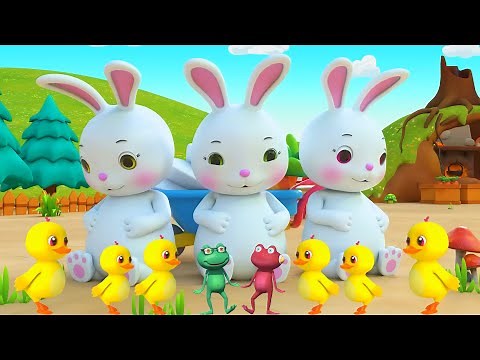 Thỏ Đi Tắm Nắng - Con Vịt - Chú Ếch Con - Vịt Con Lông Vàng ♫ Nhạc Thiếu Nhi Vui Nhộn
