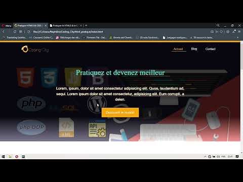 04 Créer Un Site Web avec HTML 5 & CSS 3 - Ajouter une bannière A Son site web (Coding City)