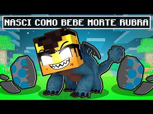 I WAS BORN AS A BABY ALPHA DRAGON IN MINECRAFT *Red Death*