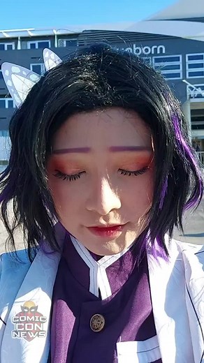 Shinobu Kocho Cosplay from Demon Slayer at MCM London Comic Con 2022