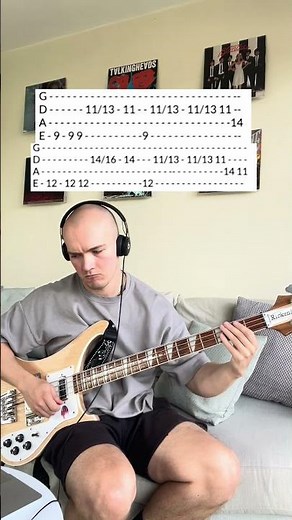 The Less I Know The Better - Tame Impala bass tab #bass #basscover #tameimpala #cover #bassguitar