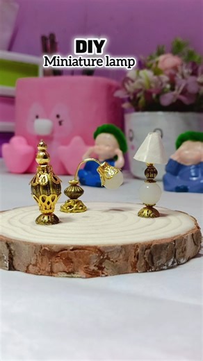 DIY Miniature Lamp 💡 | Easy Handmade Mini Lamp | Best Craft for Room Decor
