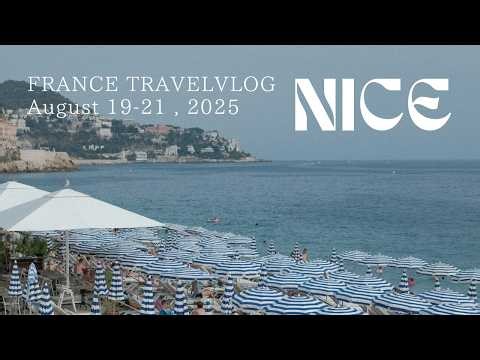 旅行VLOG；フランス🇫🇷ニース｜オフラインラブを見て行ってきた｜2泊3日の食旅｜#目指せ月一旅行✈︎第六段
