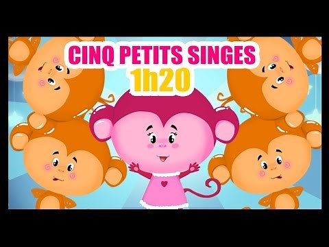 Cinq petits singes - 1h de Comptines pour les bébés - Titounis