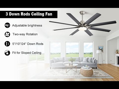 Installation Guide : Sofucor 66" Ceiling Fan - Energy saving, APP Control ! KBS-66K002