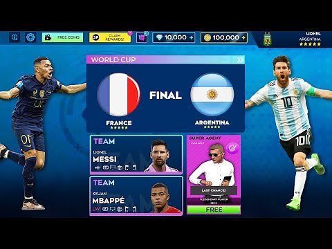 WORLD CUP FINAL - ARGENTINA VS FRANCE | DREAM LEAGUE SOCCER