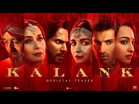 Kalank | Official Teaser | Varun | Aditya Roy | Sanjay | Alia | Sonakshi | Madhuri | Abhishek Varman