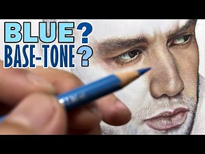 IT WORKS!...How to Use BLUE for Skin-Tone? Realistic Colored Pencil Drawing Tutorial